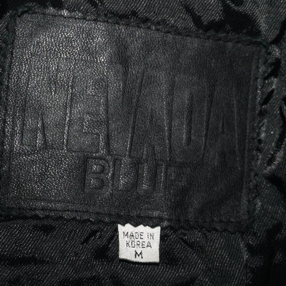 Vintage 80s Quilted Studded Leather Cropped Bomber Jacket - Picture 5 of 9